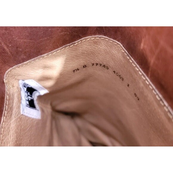 FRYE Shirley 77745 Brown Leather Equestrian Riding Boots Women's 7.5 - Picture 9 of 11